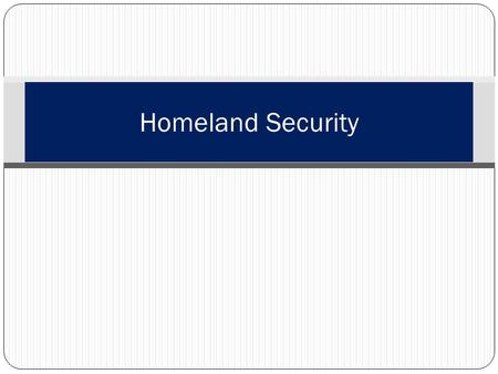 Homeland Security. Learning Topics Purpose Introduction History Homeland Security Act Homeland Defense Terrorism Advisory System Keeping yourself safe.