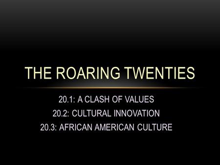 20.3: AFRICAN AMERICAN CULTURE