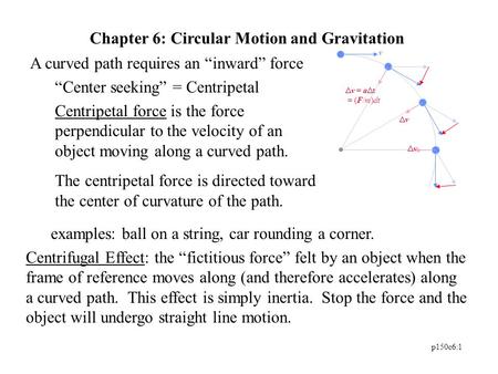 Chapter 6: Circular Motion and Gravitation