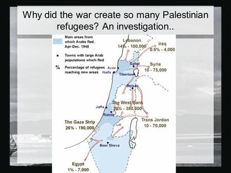Why did the war create so many Palestinian refugees? An investigation..