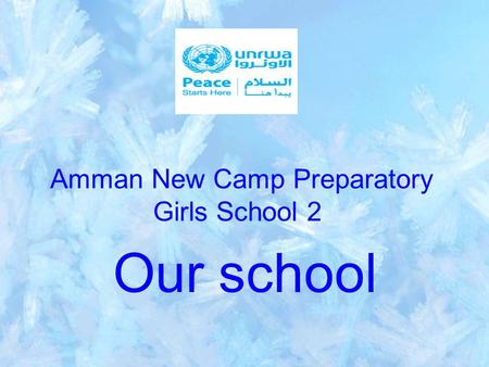 Amman New Camp Preparatory Girls School 2 Our school.