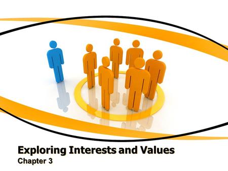 Exploring Interests and Values Chapter 3. Knowing your interests is helpful in choosing a major and career.