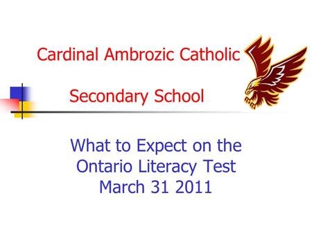 Cardinal Ambrozic Catholic Secondary School