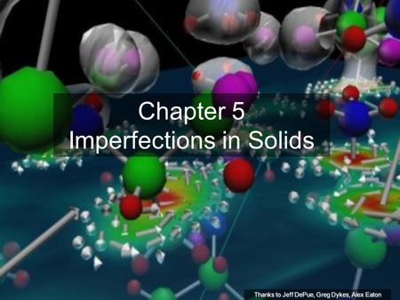 Chapter 5 Imperfections in Solids
