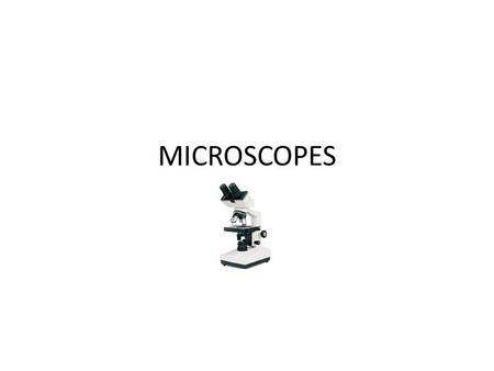 MICROSCOPES. The microscope is an instrument that allows us to see objects that are normally too small for the eye to see It was invented by Anton VanLeewenhoek.