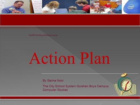 Action Plan By Saima Noor