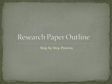 Step by Step Process. Before you begin your paper you have to make sure you have a safe accessible place to save your paper. Set up your account: https://accounts.google.com/SignUp?service=mail&hl.