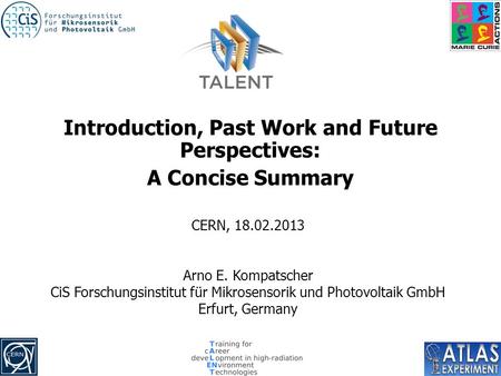 Introduction, Past Work and Future Perspectives: A Concise Summary