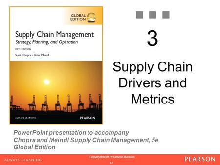 Supply Chain Drivers and Metrics