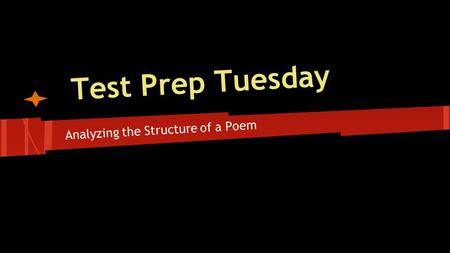 Analyzing the Structure of a Poem