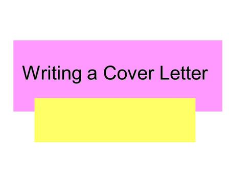Writing a Cover Letter. Since “selling yourself” is one key to getting an employer’s attention, you need to keep yourself in the employer’s eye. Either.