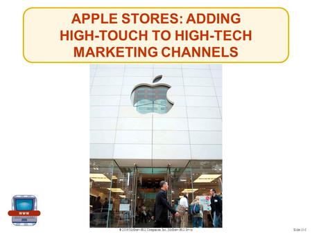 © 2006 McGraw-Hill Companies, Inc., McGraw-Hill/IrwinSlide 15-5 APPLE STORES: ADDING HIGH-TOUCH TO HIGH-TECH MARKETING CHANNELS.