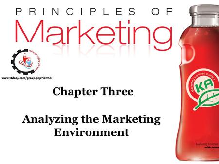 Chapter 3- slide 1 Copyright © 2009 Pearson Education, Inc. Publishing as Prentice Hall Chapter Three Analyzing the Marketing Environment.