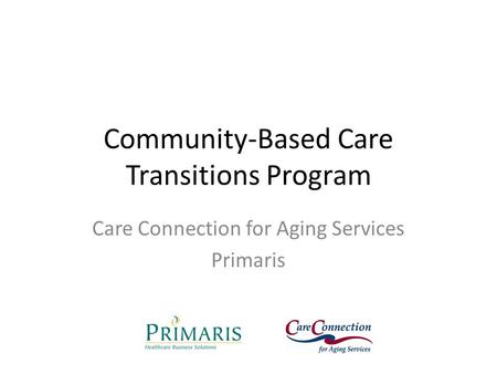 Community-Based Care Transitions Program