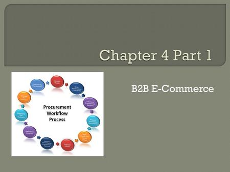 Learning Objectives Describe the major types of B2B models.