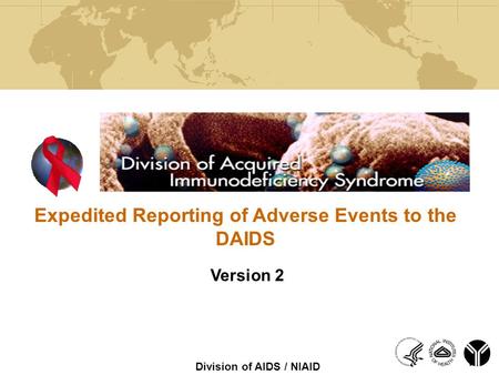 Expedited Reporting of Adverse Events to the DAIDS