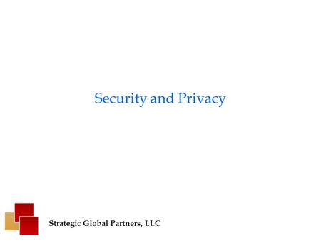 Security and Privacy Strategic Global Partners, LLC.