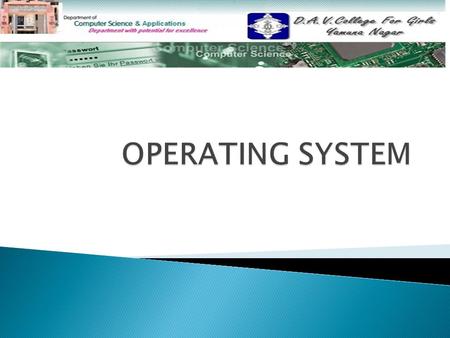  Introduction to Operating System Introduction to Operating System  Types Of An Operating System Types Of An Operating System  Single User Single User.