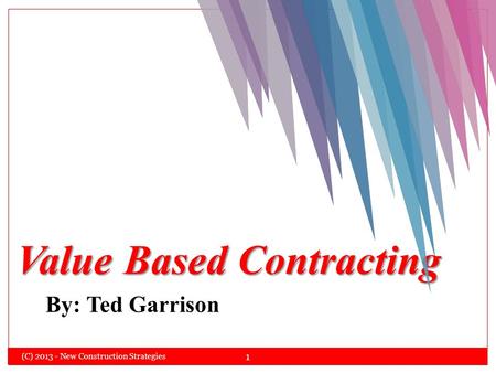Value Based Contracting