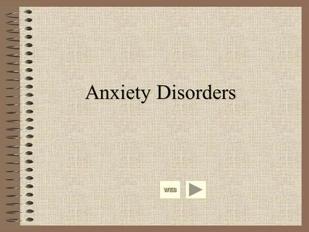 Anxiety Disorders WEB. Anxiety as a Normal and an Abnormal Response Some amount of anxiety is “normal” and is associated with optimal levels of functioning.
