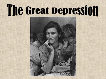 Some statistics to illustrate the severity of the Great Depression... Although only a small percentage of Americans were directly affected by the stock.
