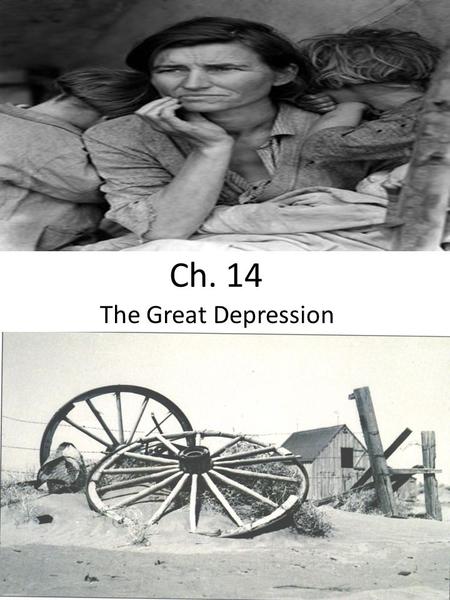 Ch. 14 The Great Depression. Key industries barely made a profit; some industries lost business to foreign competition and new American technologies;