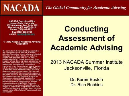 The Global Community for Academic Advising