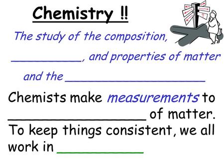 Chemistry !! The study of the composition,