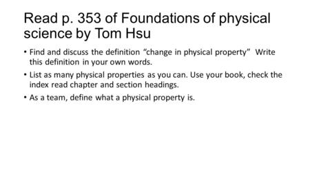 Read p. 353 of Foundations of physical science by Tom Hsu