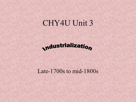CHY4U Unit 3 Late-1700s to mid-1800s. Machinery  ution/ss/Industrial_Revo.htmhttp://inventors.about.com/od/indrevol.