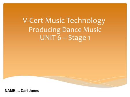 V-Cert Music Technology
