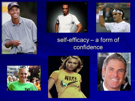 self-efficacy – a form of confidence