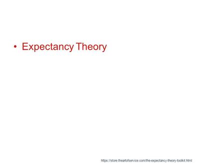 Expectancy Theory https://store.theartofservice.com/the-expectancy-theory-toolkit.html.