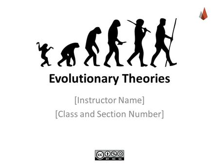 Evolutionary Theories [Instructor Name] [Class and Section Number]