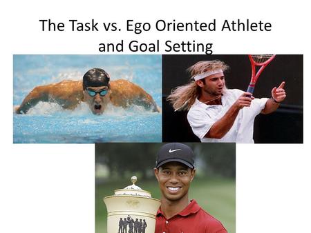 The Task vs. Ego Oriented Athlete and Goal Setting