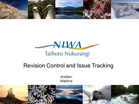 Revision Control and Issue Tracking Andrew Watkins.