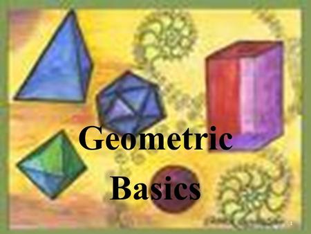 Geometric Basics.