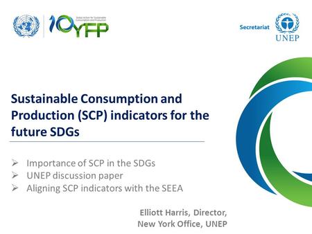 Importance of SCP in the SDGs UNEP discussion paper