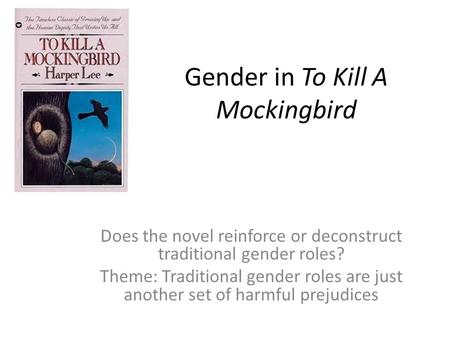 Gender in To Kill A Mockingbird
