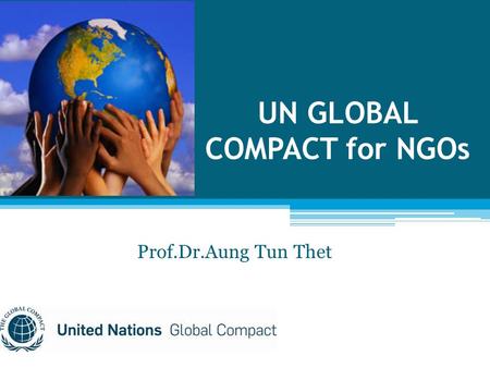 UN GLOBAL COMPACT for NGOs