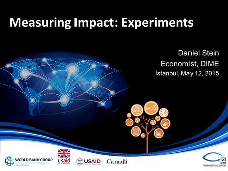 Measuring Impact: Experiments