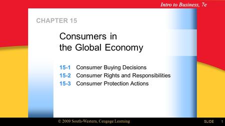 Consumers in the Global Economy