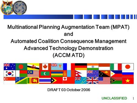 Multinational Planning Augmentation Team (MPAT) and