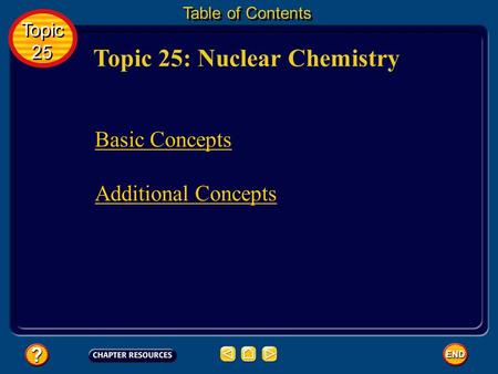 Topic 25: Nuclear Chemistry