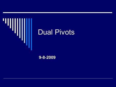 Dual Pivots 9-8-2009. Why do you need 2 laterals?  When the crop needs to get watered early and often.  Anecdotally done on carrots for germination.