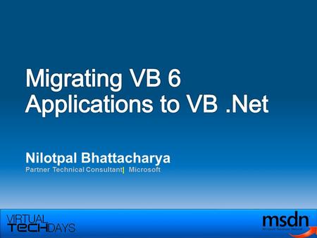 Nilotpal Bhattacharya Partner Technical Consultant| Microsoft.