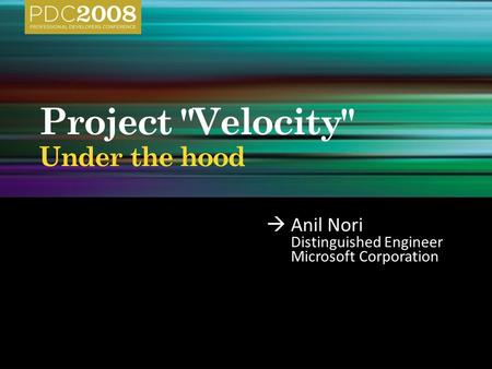  Anil Nori Distinguished Engineer Microsoft Corporation.