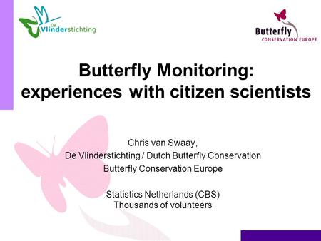 Butterfly Monitoring: experiences with citizen scientists