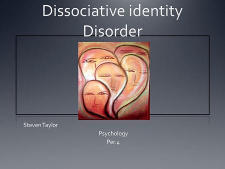 Dissociative identity Disorder