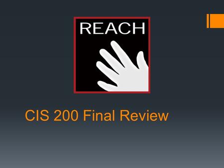 CIS 200 Final Review. New Material Data Structures.